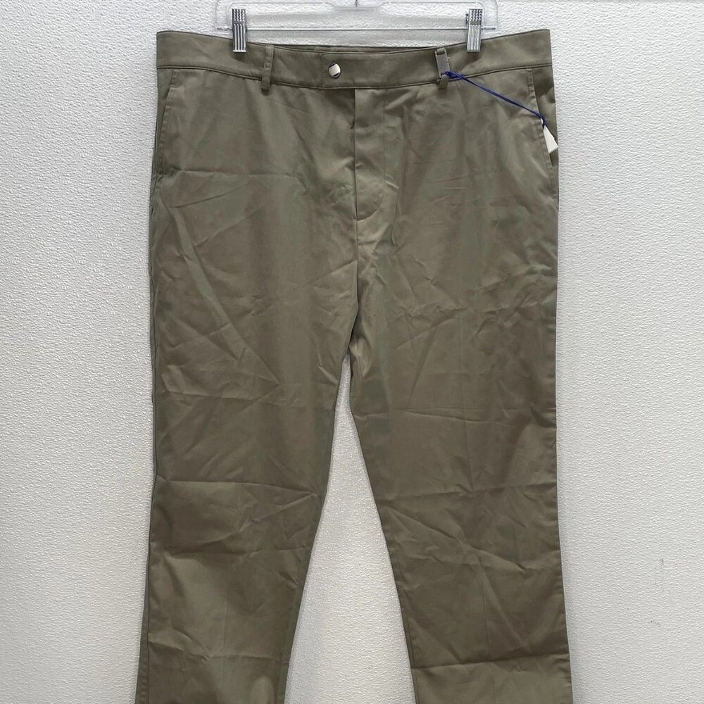 Burberry Men's Pants Straights Leg Cotton Size 46 Moss Green
